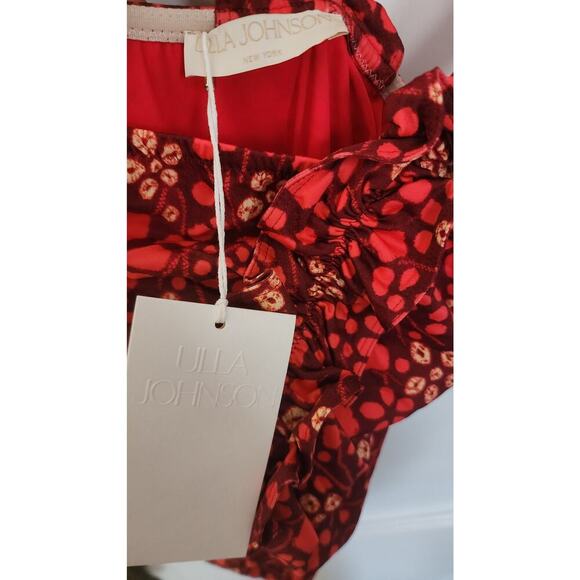 Ulla Johnson Capri Maillot One-Shoulder Ruffled Swimsuit Sz S - Picture 7 of 9